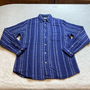 Carbon 2 Cobalt Blue Long Sleeve Button Down Shirt Size Small